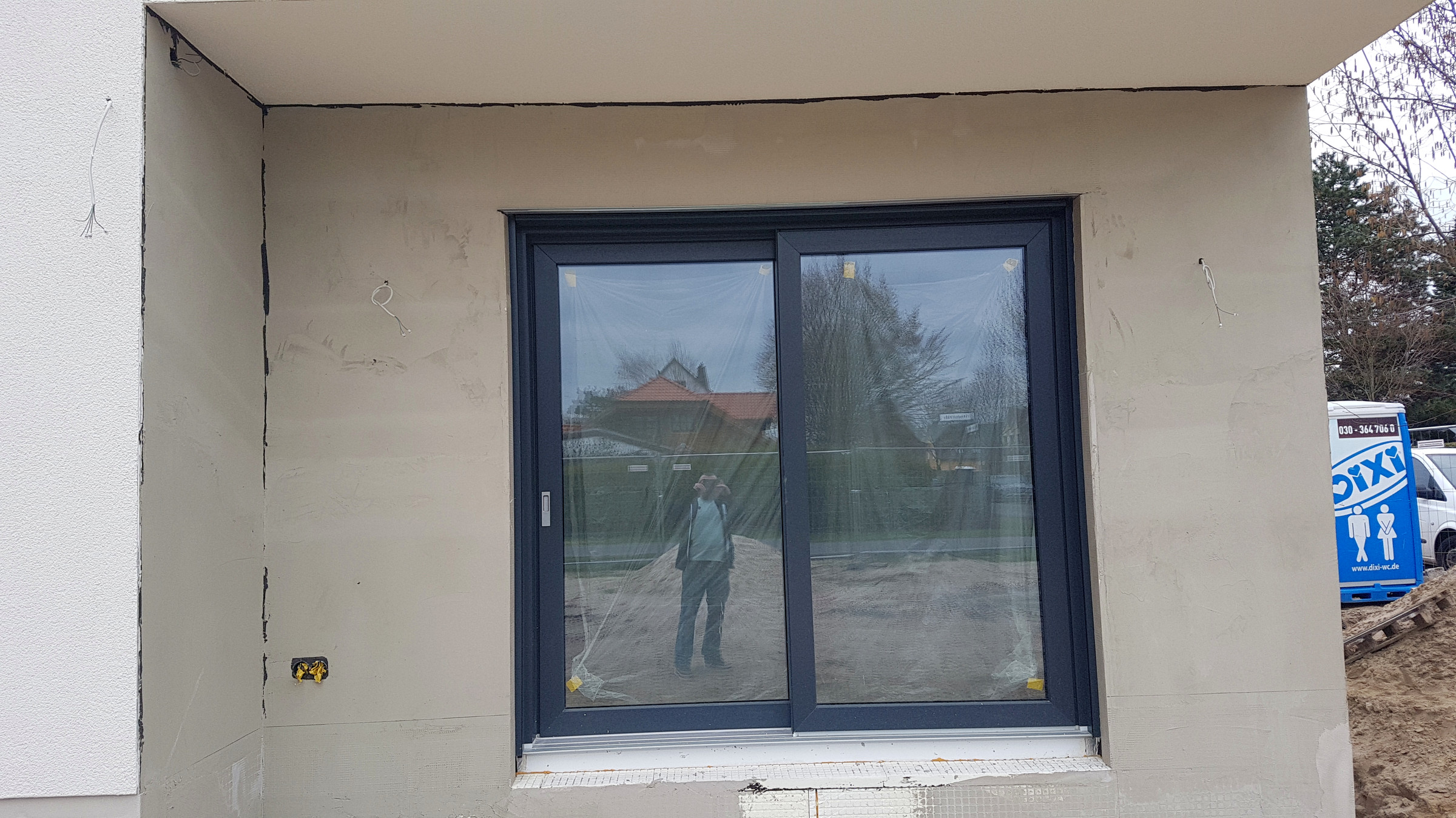 Fassade mit Klinkerriemchen - Detailansicht 1
