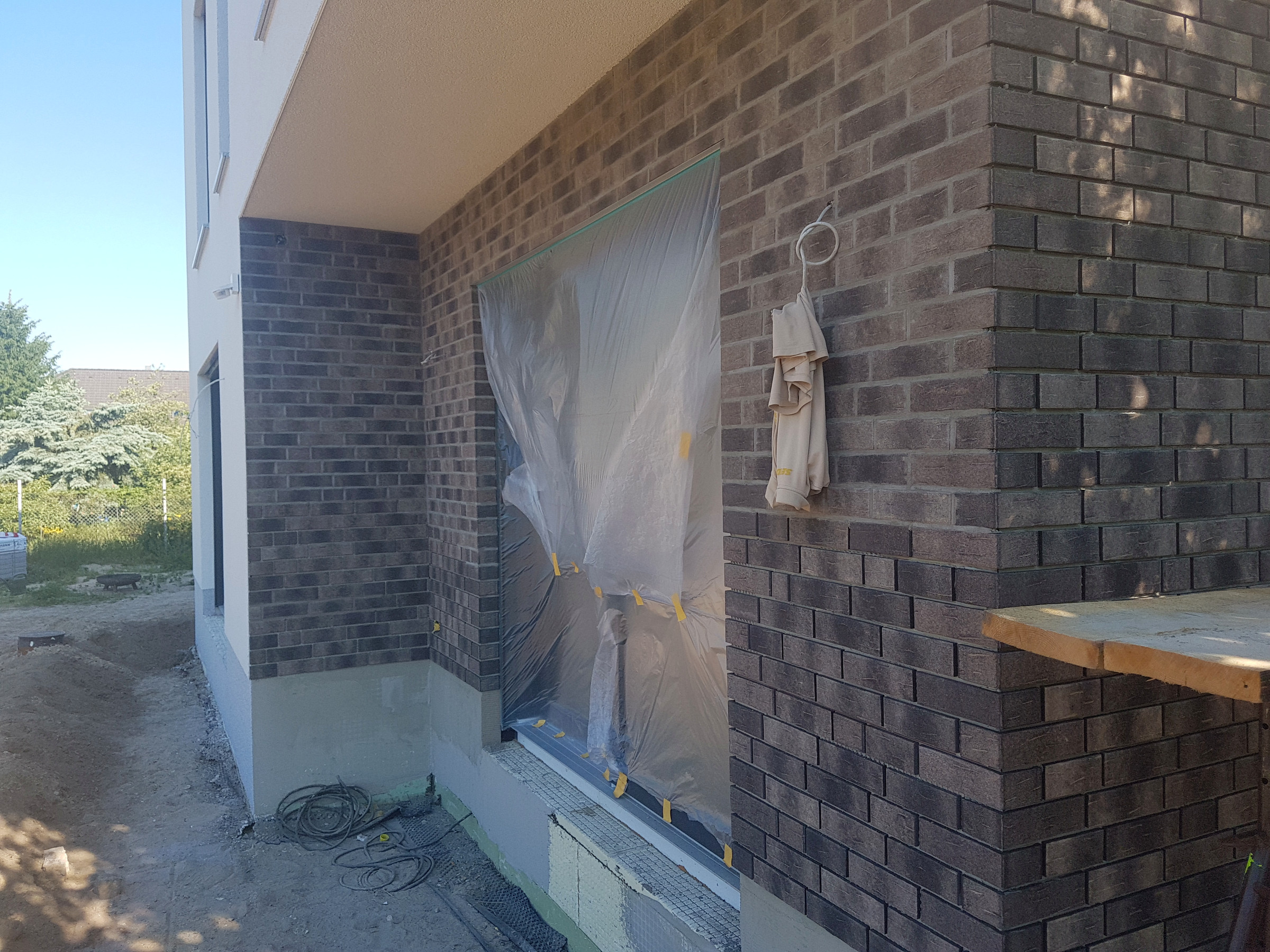 Fassade mit Klinkerriemchen - Detailansicht 4