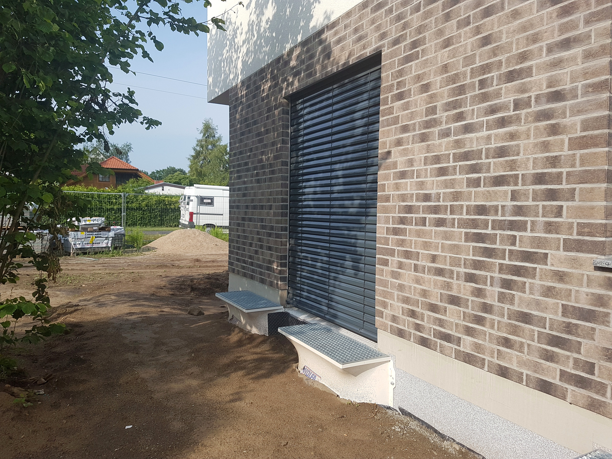 Fassade mit Klinkerriemchen - Detailansicht 6